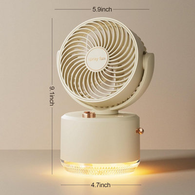 Portable Table Fans 3 Speeds Air Circulator Fan Low Noise Quiet Desk ...