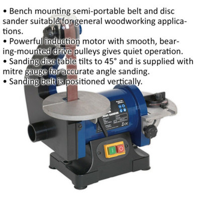 Table belt clearance sander