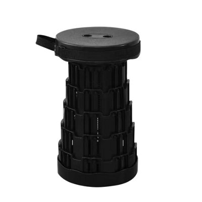 Portable Telescopic Folding Stool , Lightweight, Adjustable Height Seat