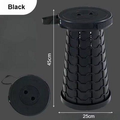 Portable Telescopic Folding Stool , Lightweight, Adjustable Height