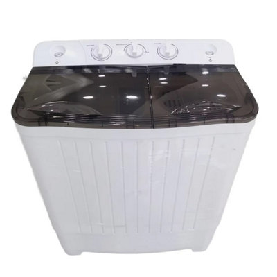 Portable Twin Tub Washing Machine - Compact Mini Laundry Washer & Spin ...
