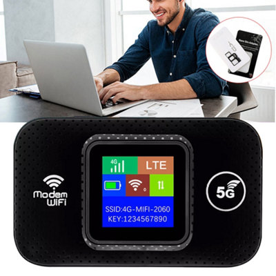 Portable Unlocked 4G LTE Mobile WiFi Hotspot Router with LCD Screen ...