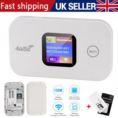 Portable Unlocked 4G LTE Wireless WiFi Router Mobile Broadband LCD MIFI Hotspot