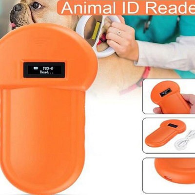 Portable USB Rechargeable OLED Microchip Scanner for Animal Pet Tag ...