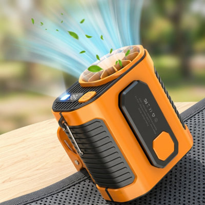 Portable Waist Clip & Neck Fan USB Rechargeable Mini Cooling Fan
