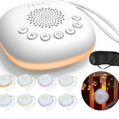 Portable White Noise Sound Machine with RGB Light 20 Soothing Sounds