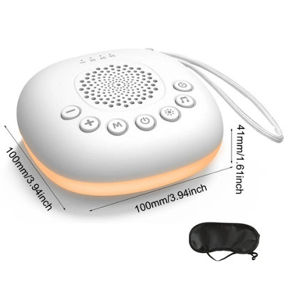 Portable White Noise Sound Machine with RGB Light 20 Soothing Sounds