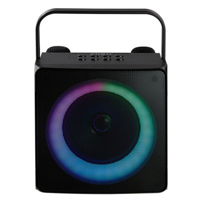 Portable Wireless bluetooth 5.0 Karaoke Speaker with 2 Microphones for Home and Party Use