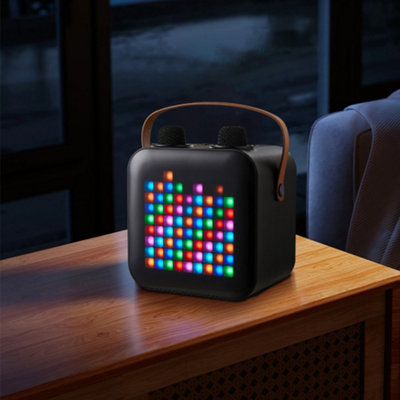 Portable Wireless bluetooth 5.0 RGB Light Karaoke Speaker With 2 ...