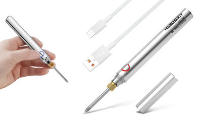 Portable wireless soldering iron tool