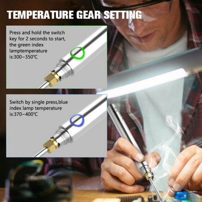 Portable wireless soldering iron tool