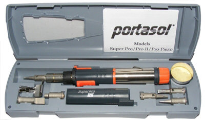 Portasol Gas Super Pro Soldering Iron Kit With Run Time 2Hrs -Apsk