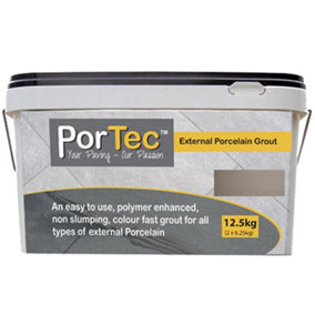 PorTec Porcelain Grout - Storm Grey 12.5kg