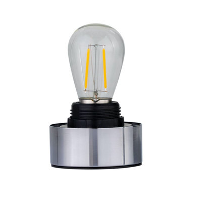 Porter - Chrome Battery Operated Lamp Base Only