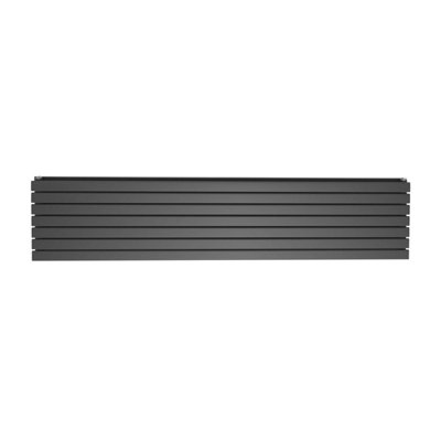 Porter Grey Double Horizontal Flat Panel Radiator - 1200x476mm