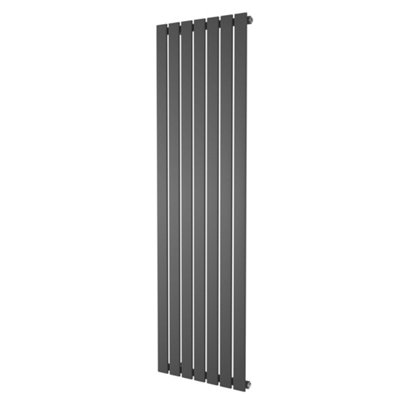 Porter Grey Single Vertical Flat Panel Radiator - 1600x475mm