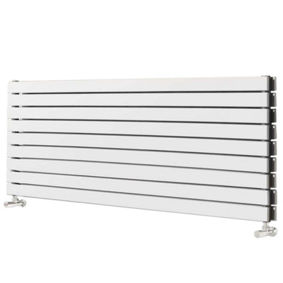 Porter White Double Horizontal Flat Panel Radiator - 1800x610mm - 5
