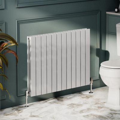 Porter White Double Horizontal Flat Panel Radiator - 600x816mm