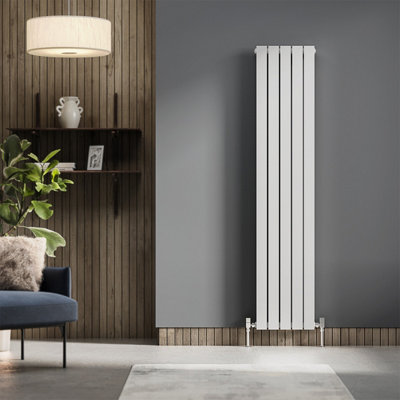 Porter White Double Vertical Flat Panel Radiator - 1800x340mm