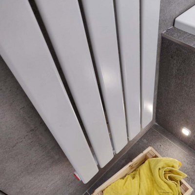 Porter White Single Vertical Flat Panel Radiator - 1600x340mm - 4