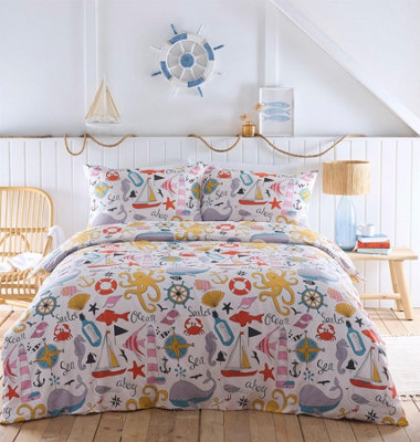 Portfolio Beachcomber Duvet Cover Set Multi Double Bedding Set