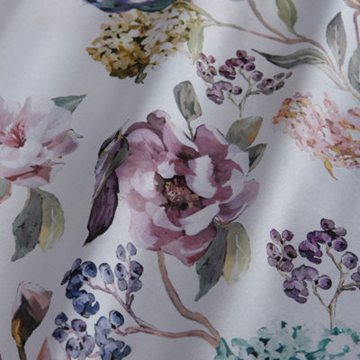 Portia Bird & Floral Print 100% Cotton Multicoloured Duvet Covet Set