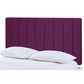 Portland Chenille 3ft Single 20" Headboard - Purple