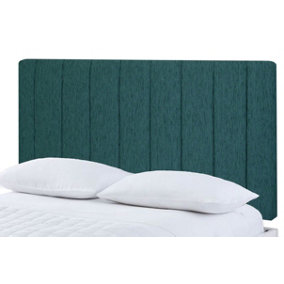 Portland Chenille 4ft Small Double 20" Headboard - Teal