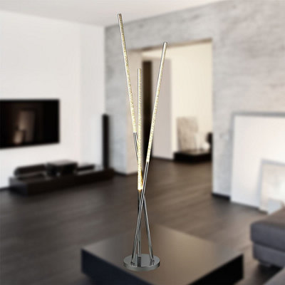 PORTLAND - CHROME 135CM LED BUBBLE FLOOR LAMP
