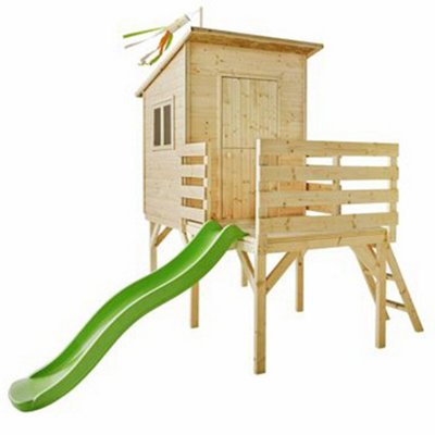 Portland Playhouse with Slide 10 x 8 - 4