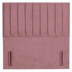 Portland Plush Velvet 3ft Single 50" Floor Standing Headboard - Pink