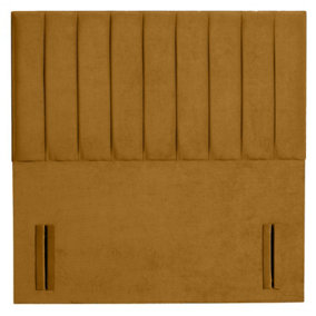 Portland Plush Velvet 3ft Single 50" Floor Standing Headboard - Turmeric