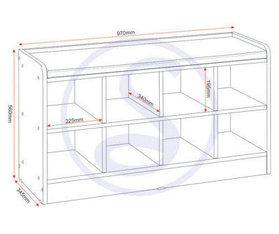 Portland Shoe Bench in Grey with Fabric Bench Seating