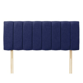 Portland Turin 4ft6 Double 20" Headboard -  Blue