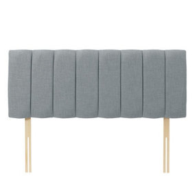 Portland Turin 5ft Kingsize 20" Headboard -  Silver