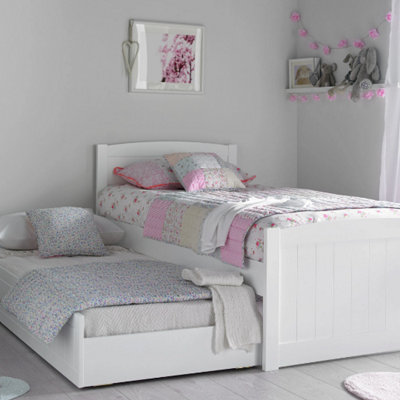 Portland White Bed With Liv & Lou Guest Underbed Frame Only