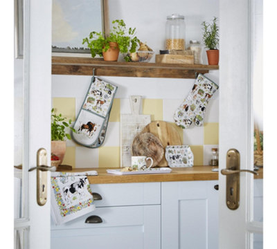 Portman Farm Animal Print 100% Cotton Tea Towel - 3