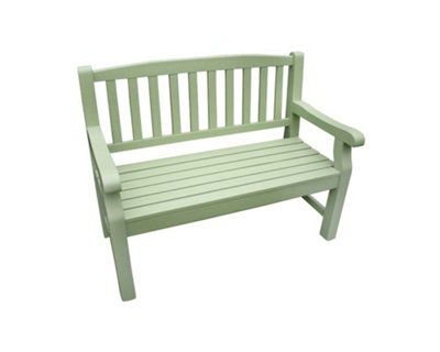 Porto 2 Seater Bench (Turnbury) - Acacia Wood - H92 x W59 x L120 cm - Green