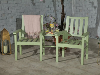 Porto Companion Set (Homestead) - Acacia Wood - H90 x W164 x L70 cm - Green
