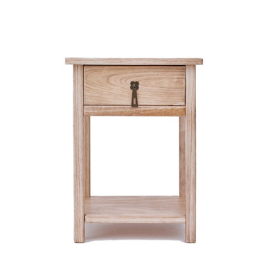 Portofino 1 Drawer Bedside Table Drop Handle