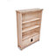 Portofino Light Wood Bookcase with 2 doors 120x85x25cm