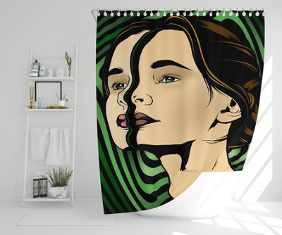 portrait of woman (Shower Curtain) / Default Title Price Comparisons | Compare The Build