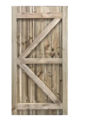 Portreath Featheredge Gate - 1500mm High x 1300mm Wide Left Hand Hung