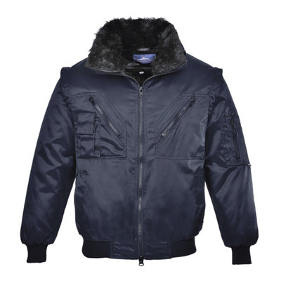 Portwest 4 in 1 Pilot Work Jacket Navy - M