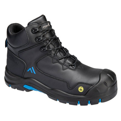 Portwest Apex Composite Mid Boot S3S ESD HRO SR SC FO Black/Blue