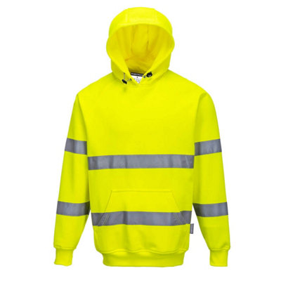 Portwest B304 Hi-Vis Hoodie - Yellow - 4XL