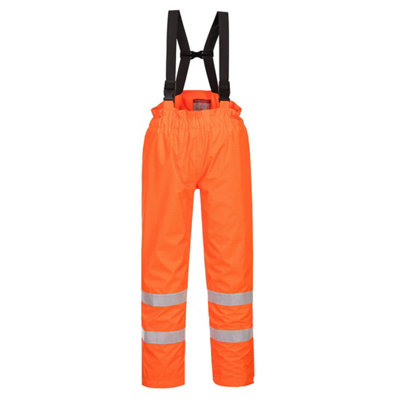 Portwest Bizflame Rain Lined- Hi-Vis Antistatic FR Trouser