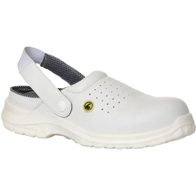 Portwest Compositelite ESD Perforated Safety Clog White