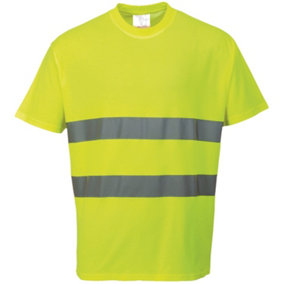 Portwest Cotton Comfort Reflective Safety T-Shirt (Pack of 2)