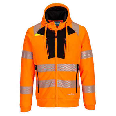 Portwest DX4 Hi-Vis Funnel Neck Sweatshirt